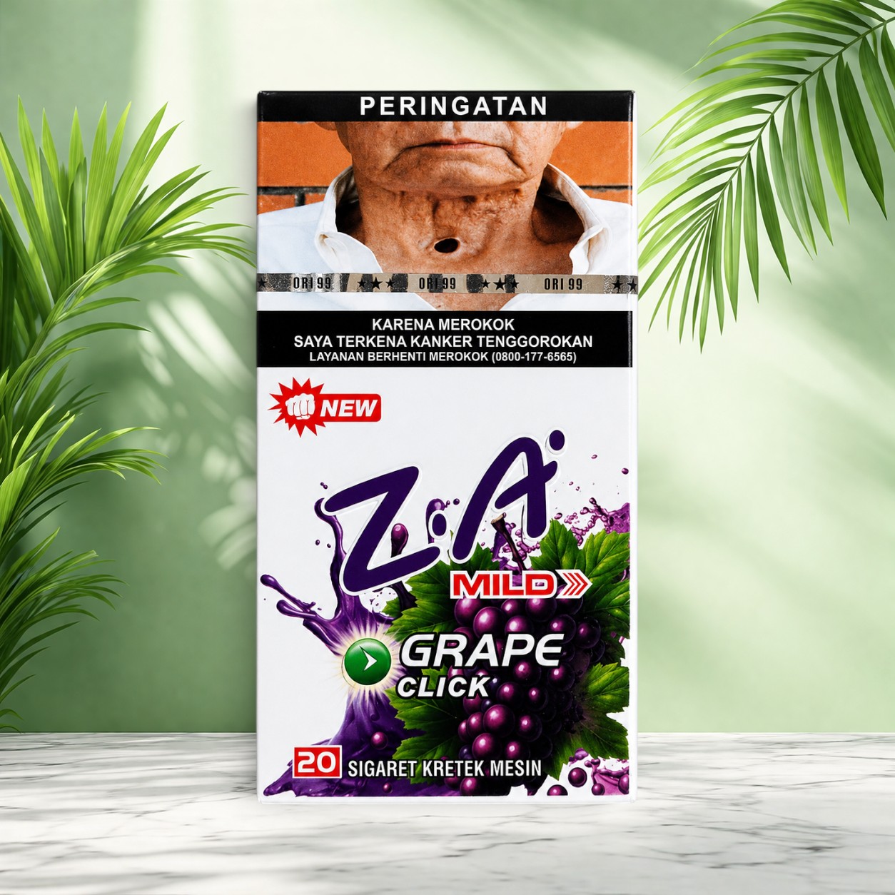 ZA Mild Grape Click Original Malang